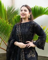 Lawn-3PC Sequence Embroidered With Organza Embroidered Dupatta-5299